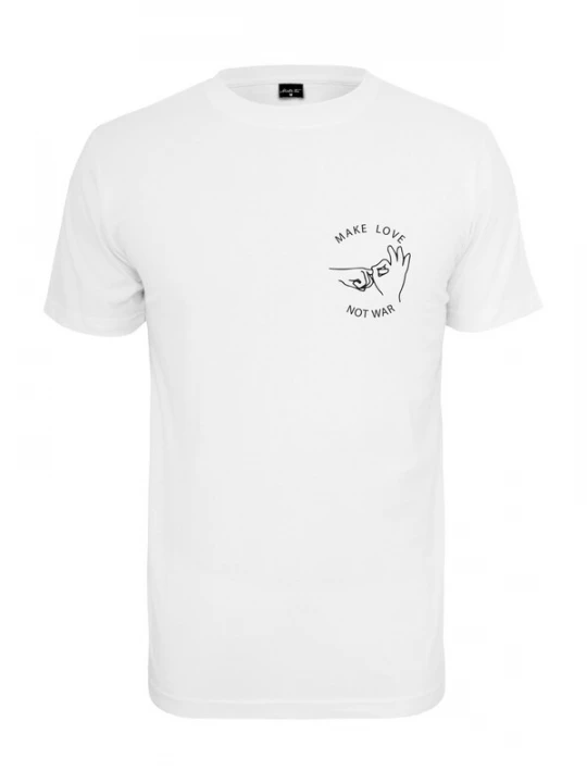 Foto van product Mister Tee Shirt 'Make Love Tee' zwart / wit