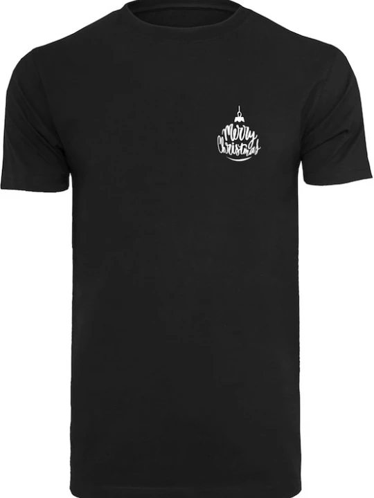 Foto van product Mister Tee Shirt 'Merry Christmas' zwart / wit
