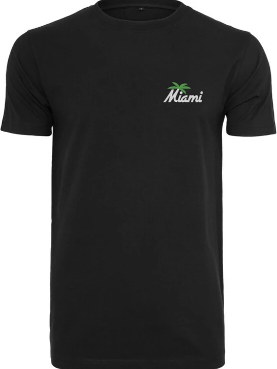 Foto van product Mister Tee Shirt 'Miami Palm Tree' groen / zwart / wit