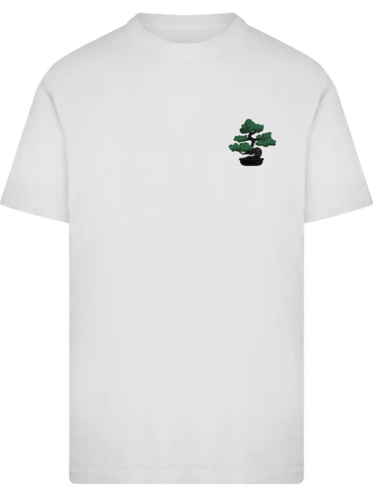Foto van product Mister Tee Shirt 'Money Tree Perfect Place For Shade' donkergroen / zwart / wit