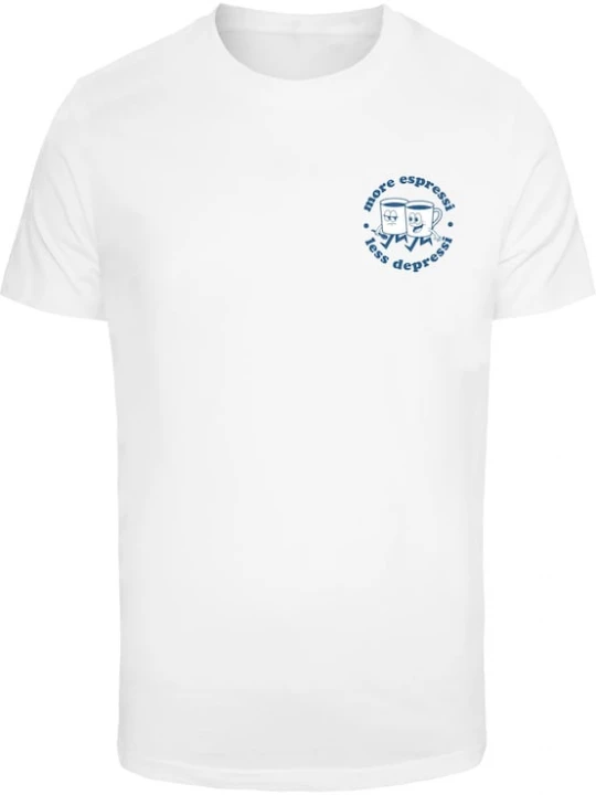 Foto van product Mister Tee Shirt 'More Espressi' blauw / wit