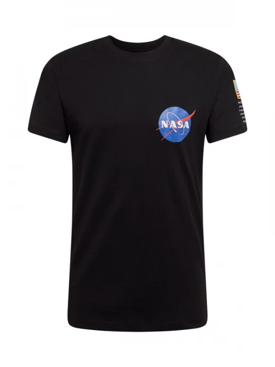 Foto van product Mister Tee Shirt 'NASA' blauw / geel / rood / zwart / wit