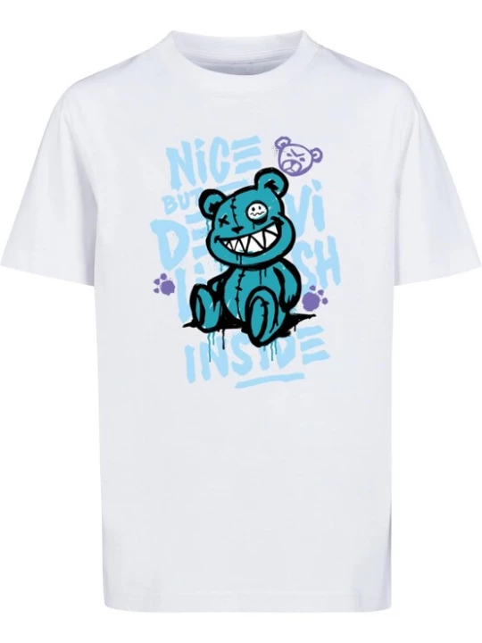Foto van product Mister Tee Shirt 'Nice But Devilish' wit