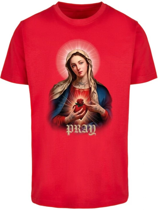 Foto van product Mister Tee Shirt nude / chamois / donkerblauw / vuurrood