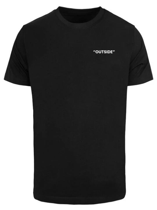 Foto van product Mister Tee Shirt 'Outside' zwart / wit