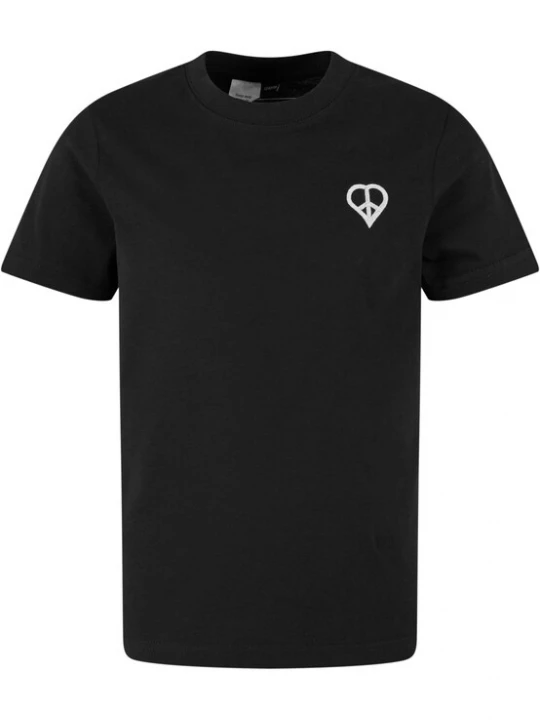 Foto van product Mister Tee Shirt 'Peace Lovesign' zwart / wit
