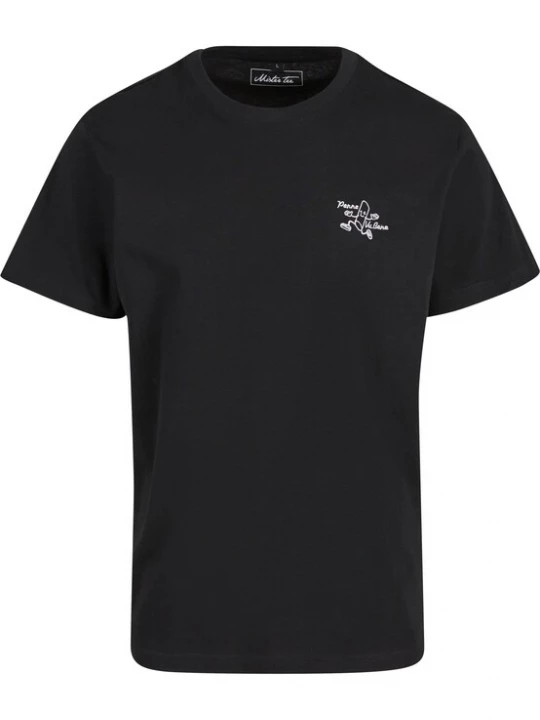 Foto van product Mister Tee Shirt 'Penne Va Bene' zwart / wit
