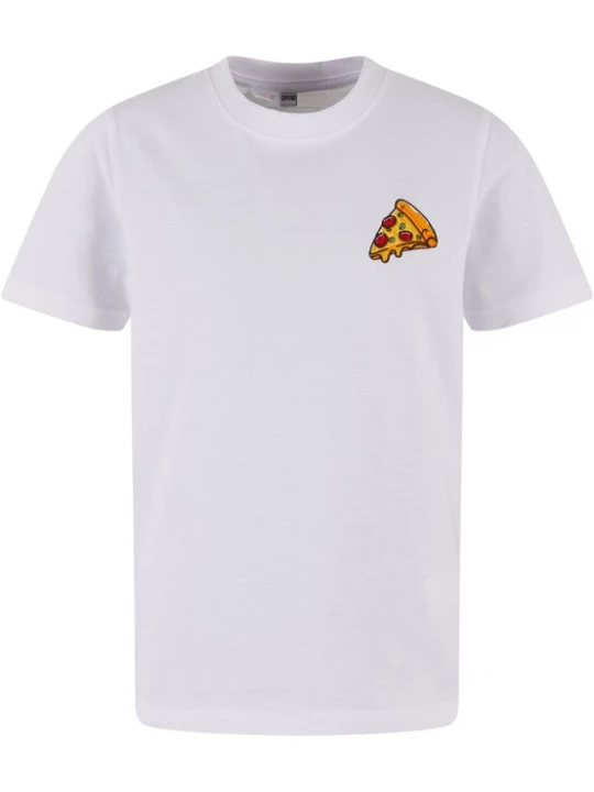 Foto van product Mister Tee Shirt 'Pizza Love' donkergeel / rood / zwart / wit