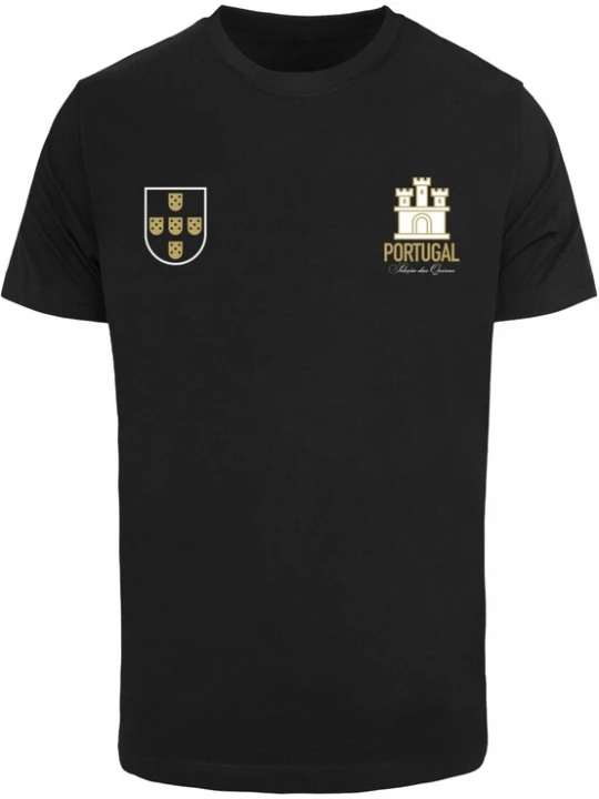 Foto van product Mister Tee Shirt 'Portugal' geel / zwart / wit