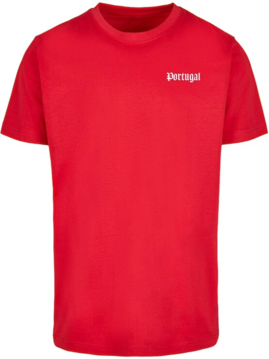 Foto van product Mister Tee Shirt 'Pose Profissional' olijfgroen / rood / wit