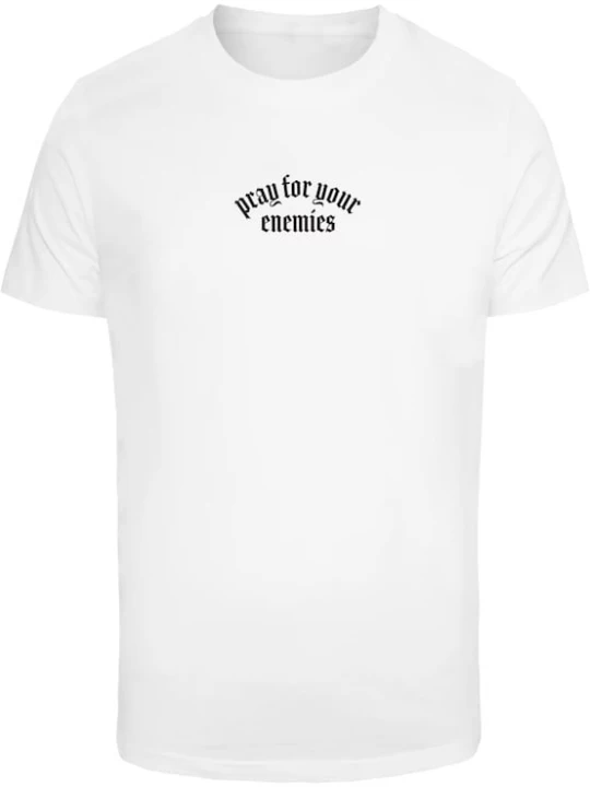 Foto van product Mister Tee Shirt 'Pray For Your Enemies' gemengde kleuren / wit