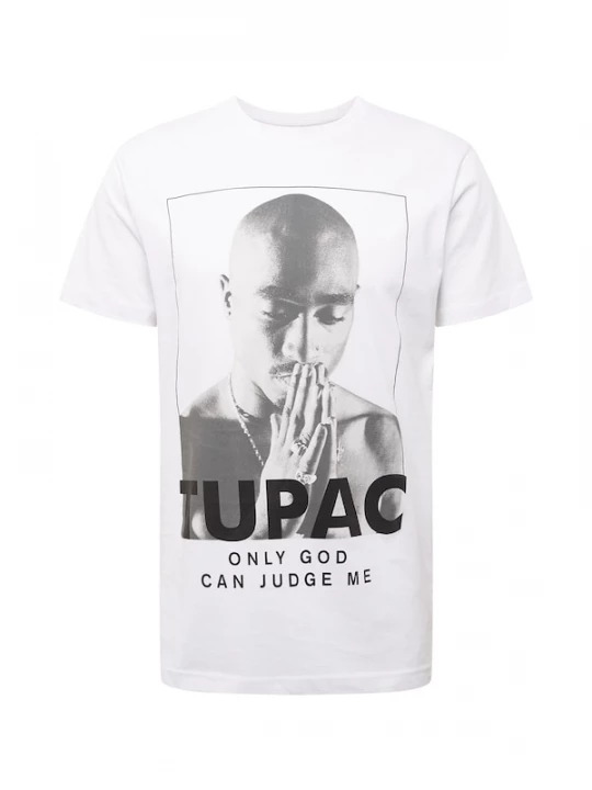 Foto van product Mister Tee Shirt 'Prayer' donkergrijs / zwart / wit
