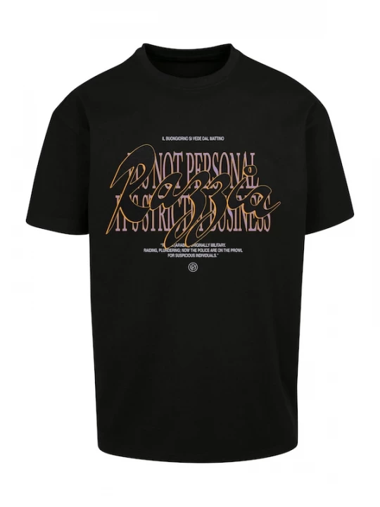 Foto van product Mister Tee Shirt 'Razzia' sering / oranje / zwart / wit