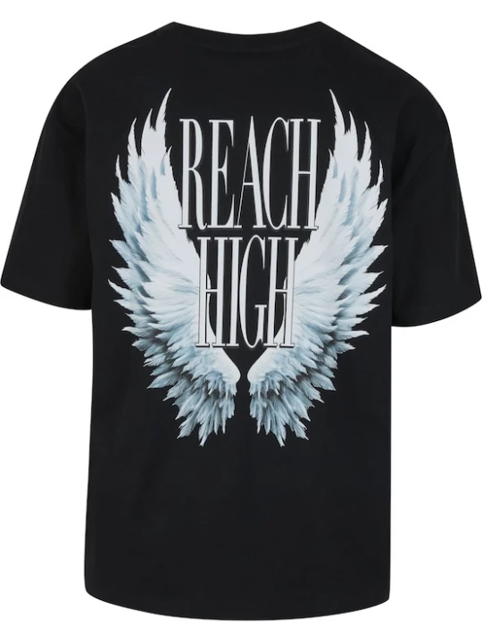 Foto van product Mister Tee Shirt 'Reach High' lichtblauw / zwart / wit