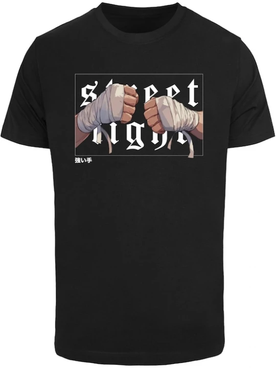 Foto van product Mister Tee Shirt 'Ready for Battle' lichtbruin / grijs / zwart / wit