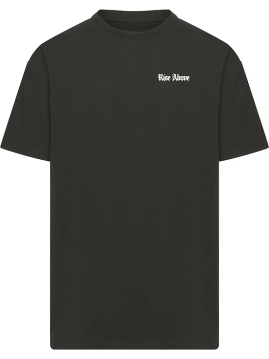 Foto van product Mister Tee Shirt 'Rise Above' grijs / zwart / wit