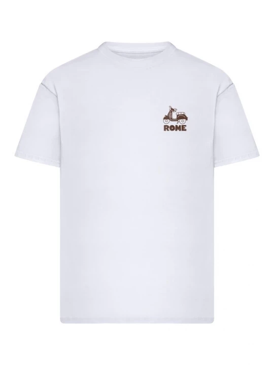 Foto van product Mister Tee Shirt 'Roman Souvenirs' bruin / wit