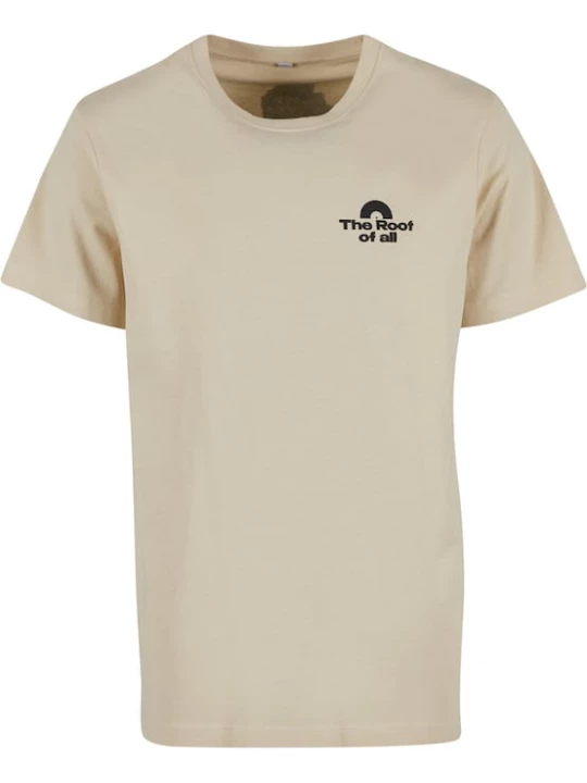 Foto van product Mister Tee Shirt 'Root of All' sand / bruin / groen / zwart