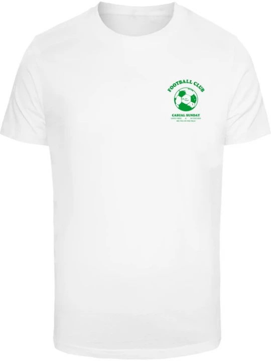 Foto van product Mister Tee Shirt 'See you on the Field' grijs / groen / zwart / wit