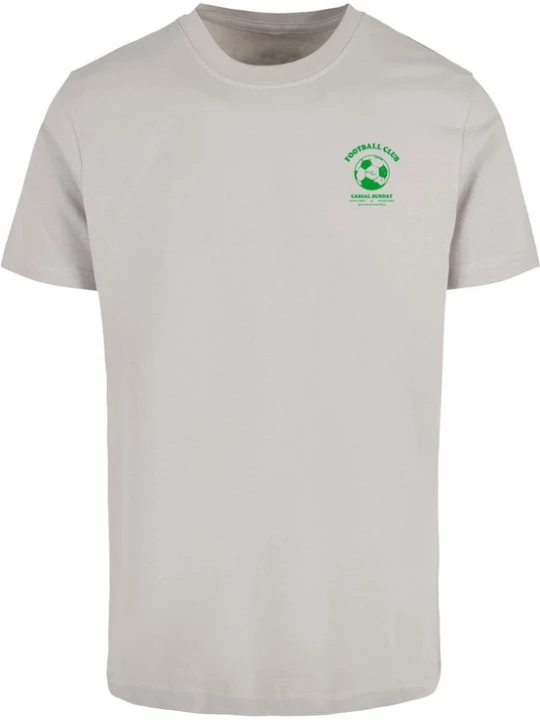 Foto van product Mister Tee Shirt 'See you on the Field' grijs / groen / zwart / wit