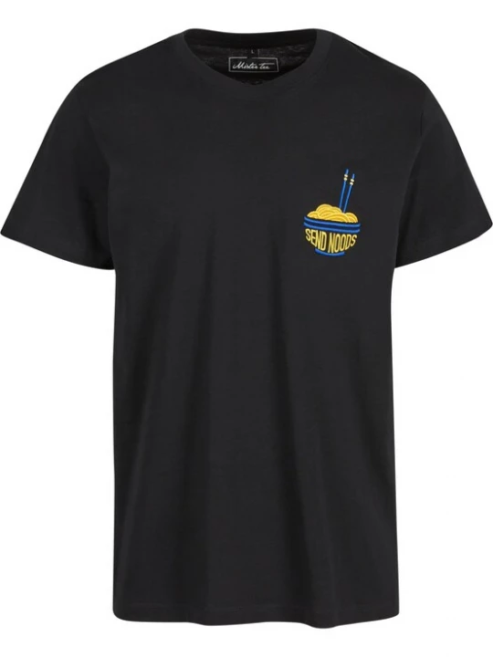 Foto van product Mister Tee Shirt 'Send Noods' gemengde kleuren / zwart