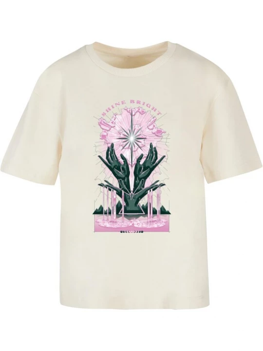 Foto van product Mister Tee Shirt 'Shine Bright' sand / spar / orchidee