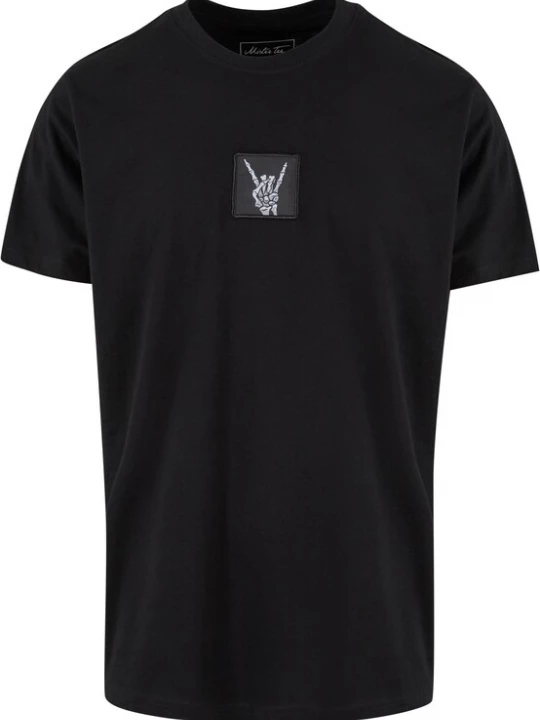 Foto van product Mister Tee Shirt 'Skelett' grafiet / lichtgrijs / zwart / wit