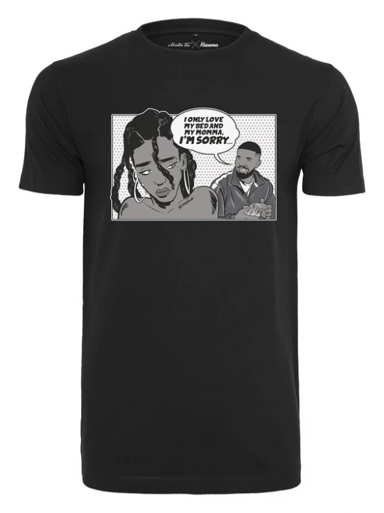 Foto van product Mister Tee Shirt 'Sorry' grijs / donkergrijs / zwart / wit