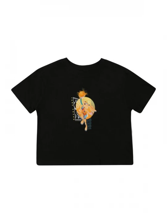 Foto van product Mister Tee Shirt 'Space Jam Lola Playing' lichtblauw / oranje / zwart / wit