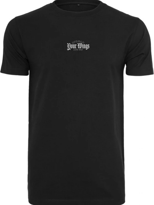 Foto van product Mister Tee Shirt 'Spread Your Wings And Fly' turquoise / zwart / wit