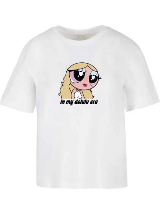 Foto van product Mister Tee Shirt 'Staying Delulu' nude / chamois / zwart / wit