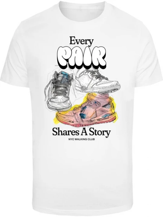 Foto van product Mister Tee Shirt 'Story' gemengde kleuren / wit