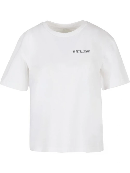 Foto van product Mister Tee Shirt 'Sweet Blossom And Beauty' orchidee / zwart / wit
