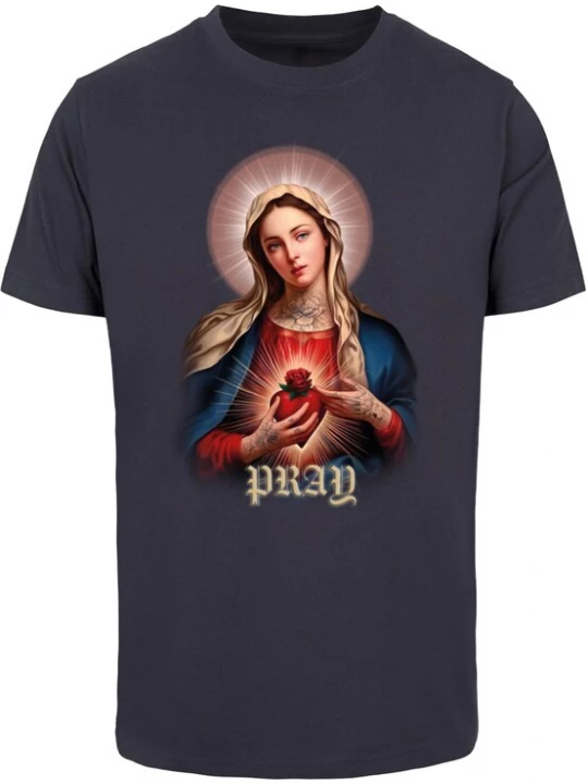 Foto van product Mister Tee Shirt taupe / navy / oudroze / vuurrood