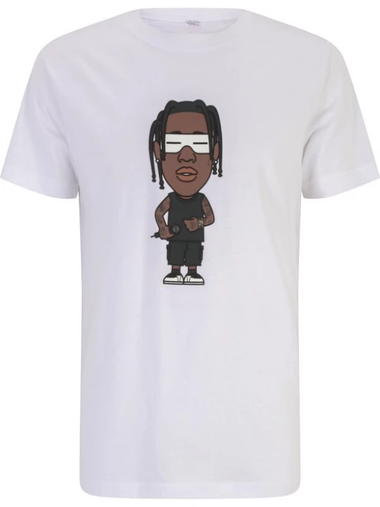Foto van product Mister Tee Shirt 'Texas Sketch 2.0' chocoladebruin / zwart / wit