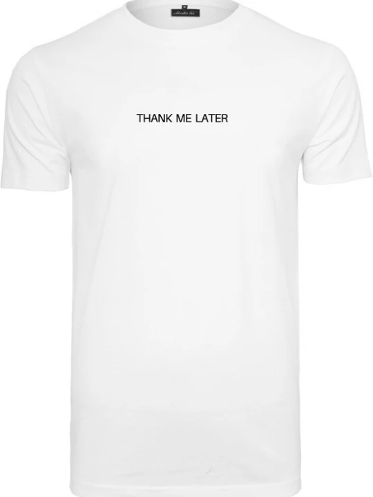 Foto van product Mister Tee Shirt 'Thank Me Later' zwart / wit