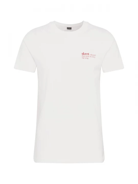 Foto van product Mister Tee Shirt 'That Noise' rood / wit