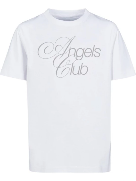 Foto van product Mister Tee Shirt 'The Angles Club' lila / zilver / wit