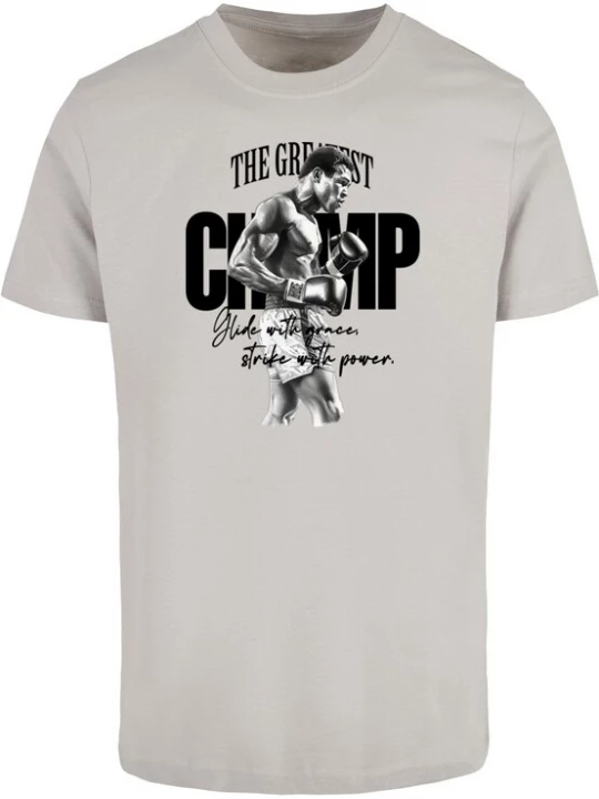 Foto van product Mister Tee Shirt 'The Greatest' lichtgrijs / zwart