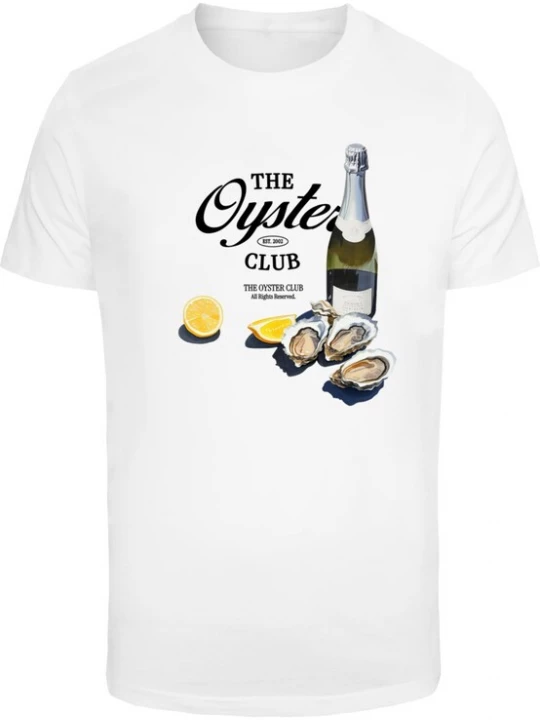 Foto van product Mister Tee Shirt 'The Oyster Club' geel / donkergroen / zwart / wit