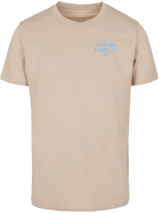 Foto van product Mister Tee Shirt 'The Pasta Lover Club' sand / azuur / oranje / rood