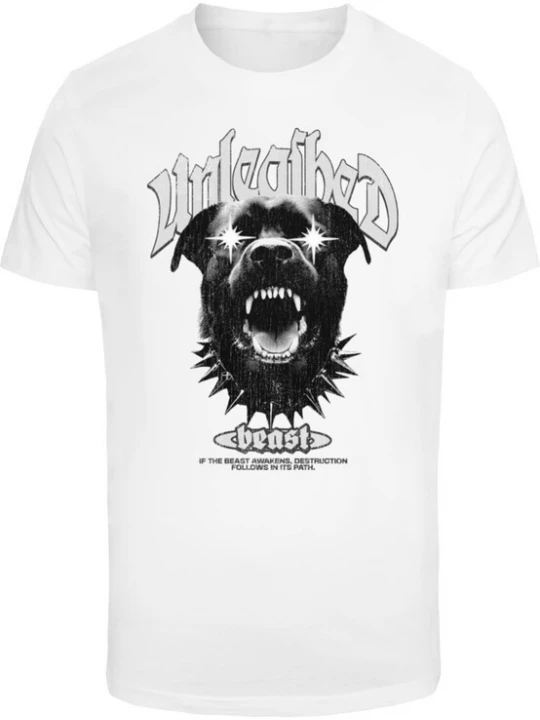 Foto van product Mister Tee Shirt 'The Unleashed Beast' grijs / zwart / wit