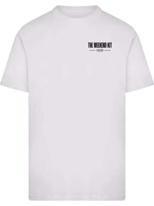 Foto van product Mister Tee Shirt 'The Weekend Kit' geel / limoen / zwart / wit