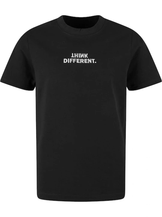 Foto van product Mister Tee Shirt 'Think Different' zwart / wit