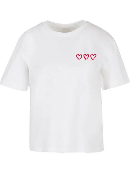 Foto van product Mister Tee Shirt 'Three In A Row' rood / wit