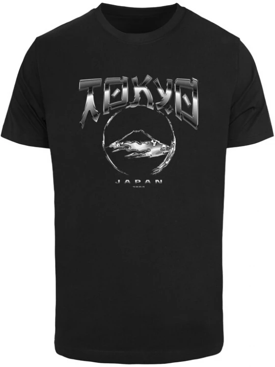 Foto van product Mister Tee Shirt 'Tokyo Chrome' grijs / zwart / wit