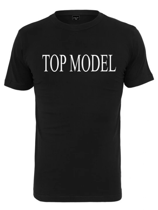 Foto van product Mister Tee Shirt 'Top Model' zwart / wit