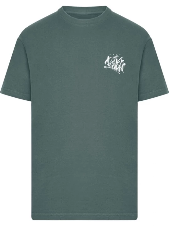 Foto van product Mister Tee Shirt 'True Mental Power' petrol / pink / rosa / wit