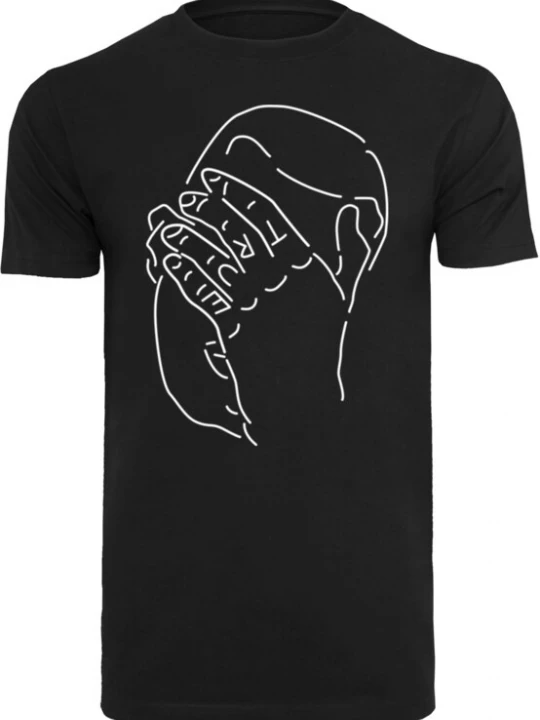 Foto van product Mister Tee Shirt 'True' zwart / wit