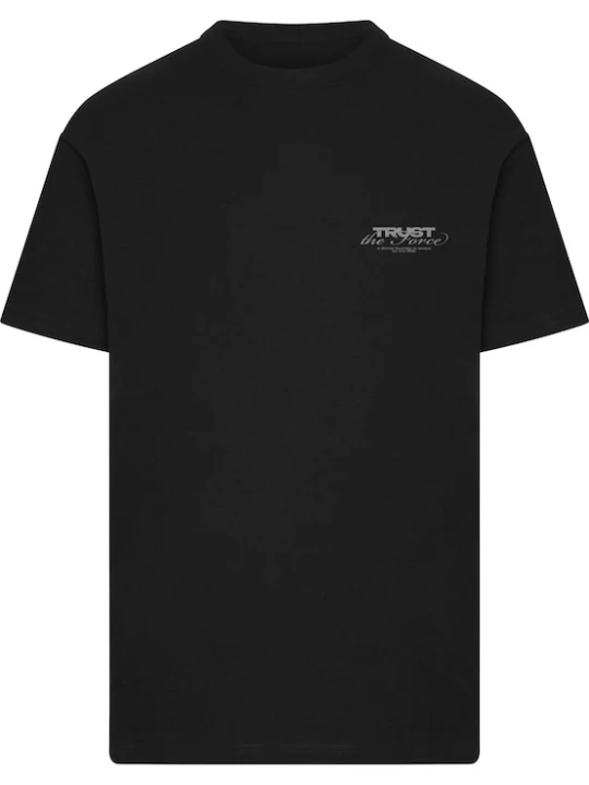 Foto van product Mister Tee Shirt 'Trust The Force' grijs / zwart